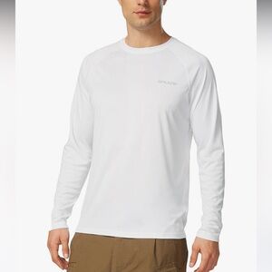 Baleaf Men's Sun Protection Shirt UPF 50+ Long Sleeve Rash Guard Size‎ Small NWT